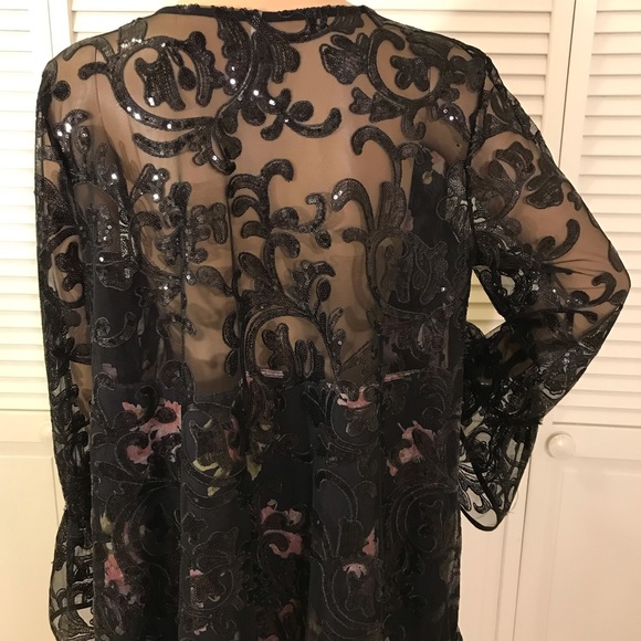 Free People Falling Flowers Frock Floral & Sequins Dress Medium - Picture 6 of 16